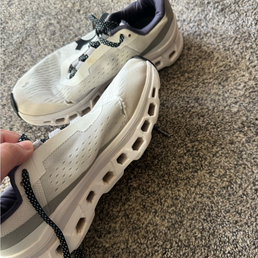 On Running Cloudtec White and Black Sneakers - Picture 3 of 7
